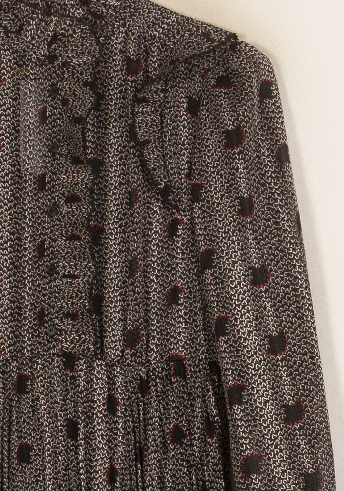 Robe Longue Grise et Noire - Taille XS/34 de la marque ba&sh | PARAD63457 - Vendu par Paradigme - Image 3