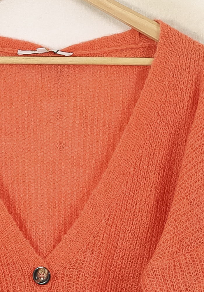 Gilet Orange - Taille M/38 de la marque La Fée Maraboutée | PARAD36174 - Vendu par Paradigme - Image 3