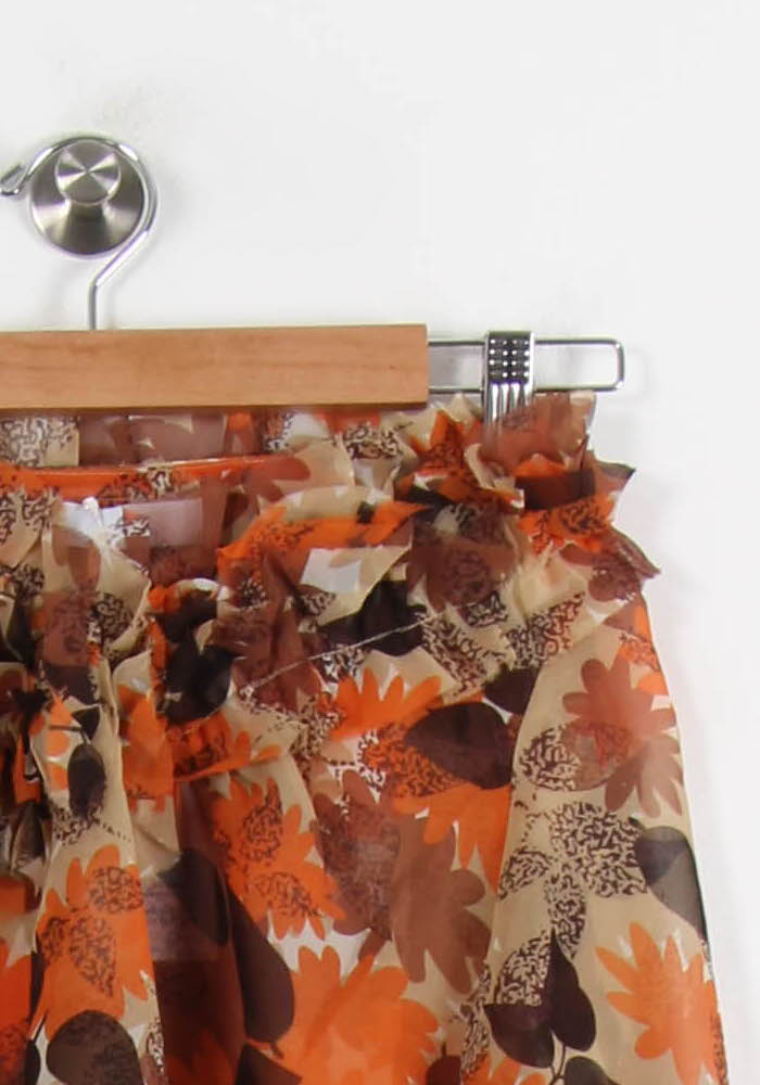 Blouse Orange et Marron - Taille M/38 de la marque La Redoute Collections | PARAD67626 - Vendu par Paradigme - Image 3