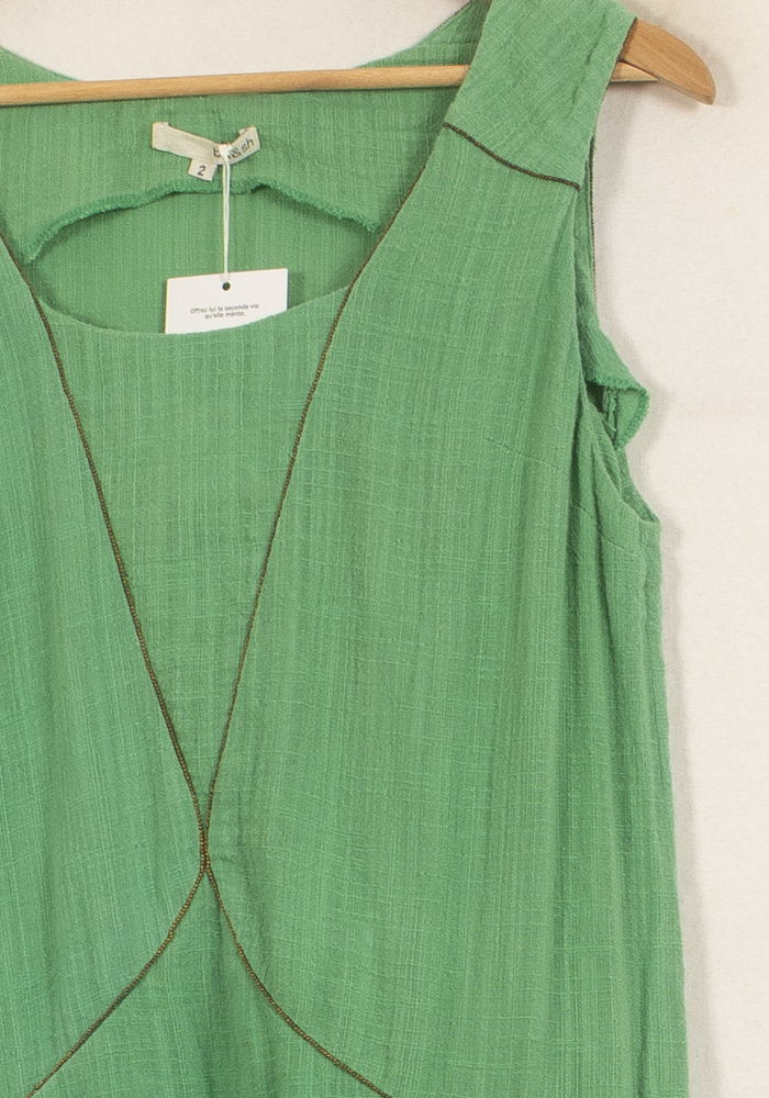 Robe Sans Manches Verte - Taille M/38 de la marque ba&sh | PARAD62367 - Vendu par Paradigme - Image 3