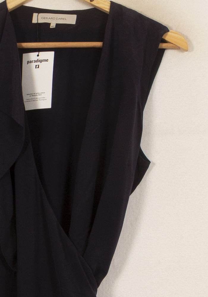 Robe Portefeuille Bleue - Taille XL/42 de la marque Gerard Darel | RVLI0701 - Vendu par Paradigme - Image 3