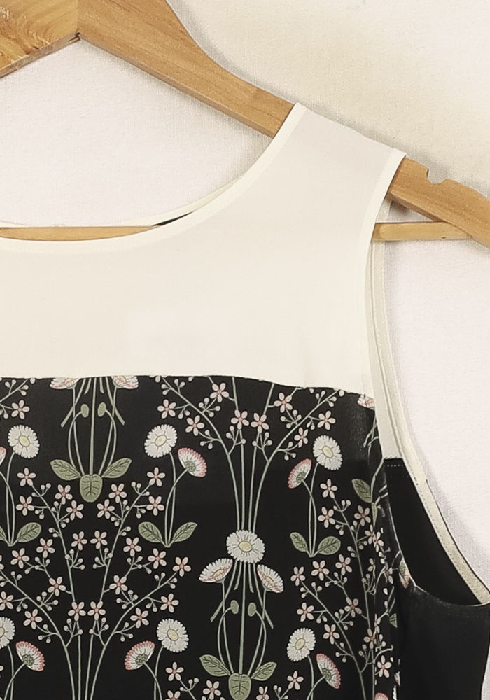 Débardeur Noir et Blanc - Taille XL/42 de la marque Tara Jarmon | PARAD68997 - Vendu par Paradigme - Image 3