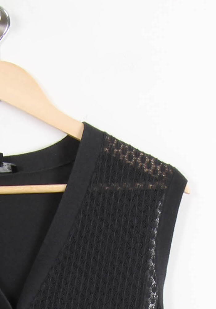 Gilet Noir - Taille L/40 de la marque Agnès b. | PARAD44941 - Vendu par Paradigme - Image 3