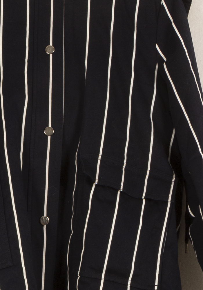 Parka Bleu et Blanche - Taille M/38 de la marque Claudie Pierlot | PARAD45934 - Vendu par Paradigme - Image 3