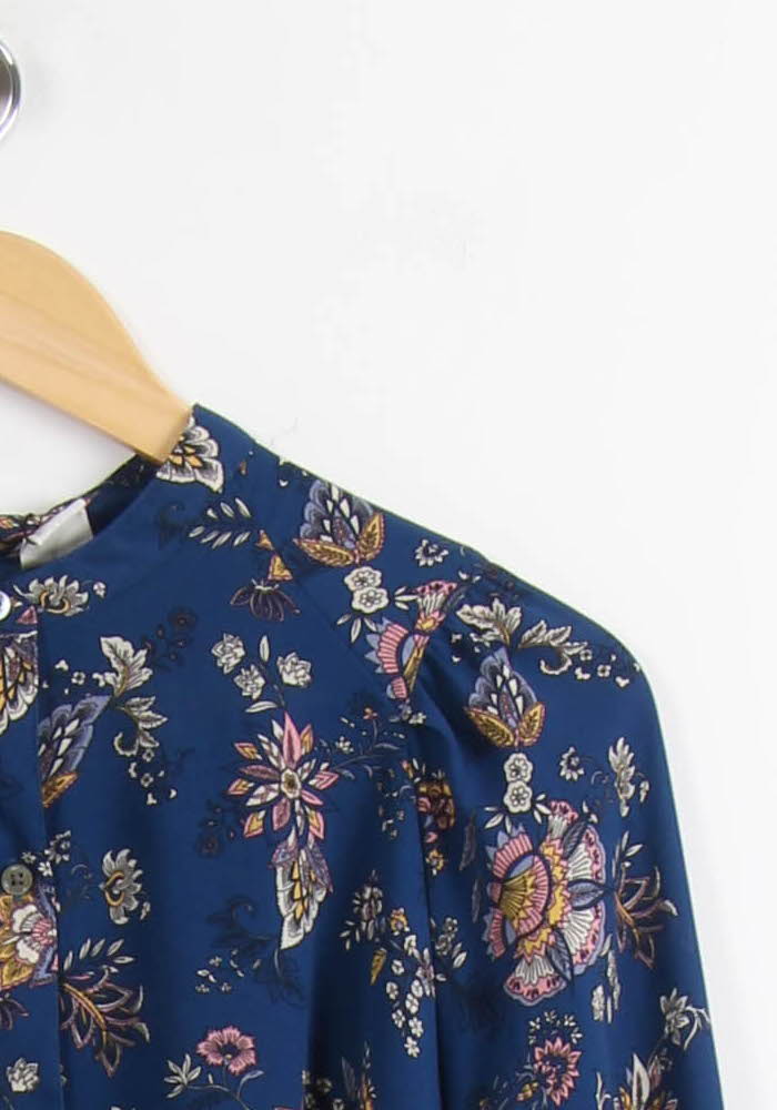 Blouse Fleurie Bleue - Taille L/40 de la marque Levi's | PARAD44946 - Vendu par Paradigme - Image 3
