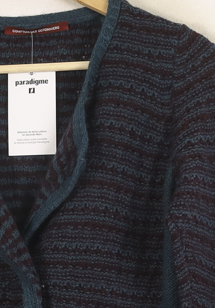 Veste Bleu et Bordeaux - Taille XS/34 de la marque Comptoir des Cotonniers | PARAD69294 - Vendu par Paradigme - Image 3