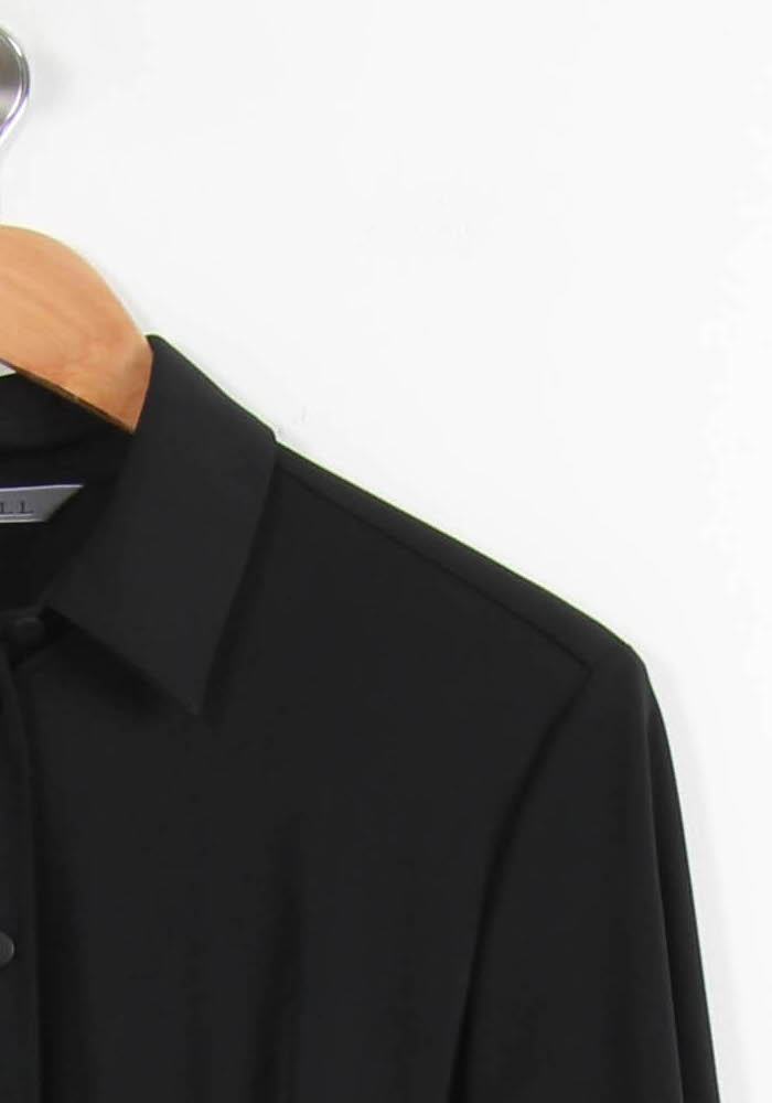 Robe Chemise Longue Noire - Taille L/40 de la marque Caroll | PARAD55360 - Vendu par Paradigme - Image 3