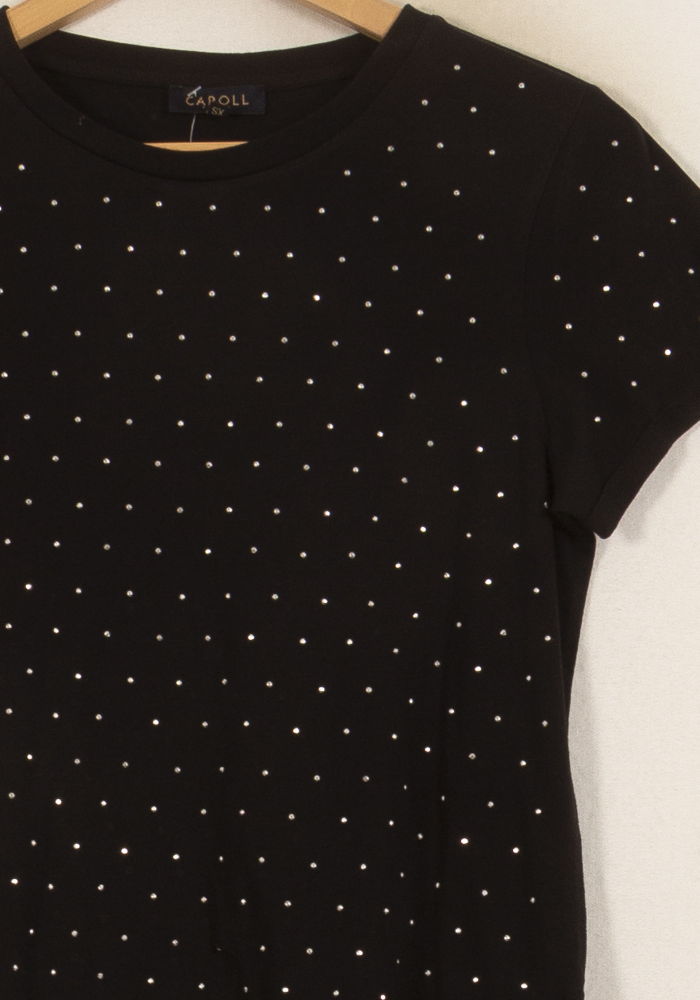 T-shirt Noir - Taille XS/34 de la marque Caroll | PARAD28673 - Vendu par Paradigme - Image 3