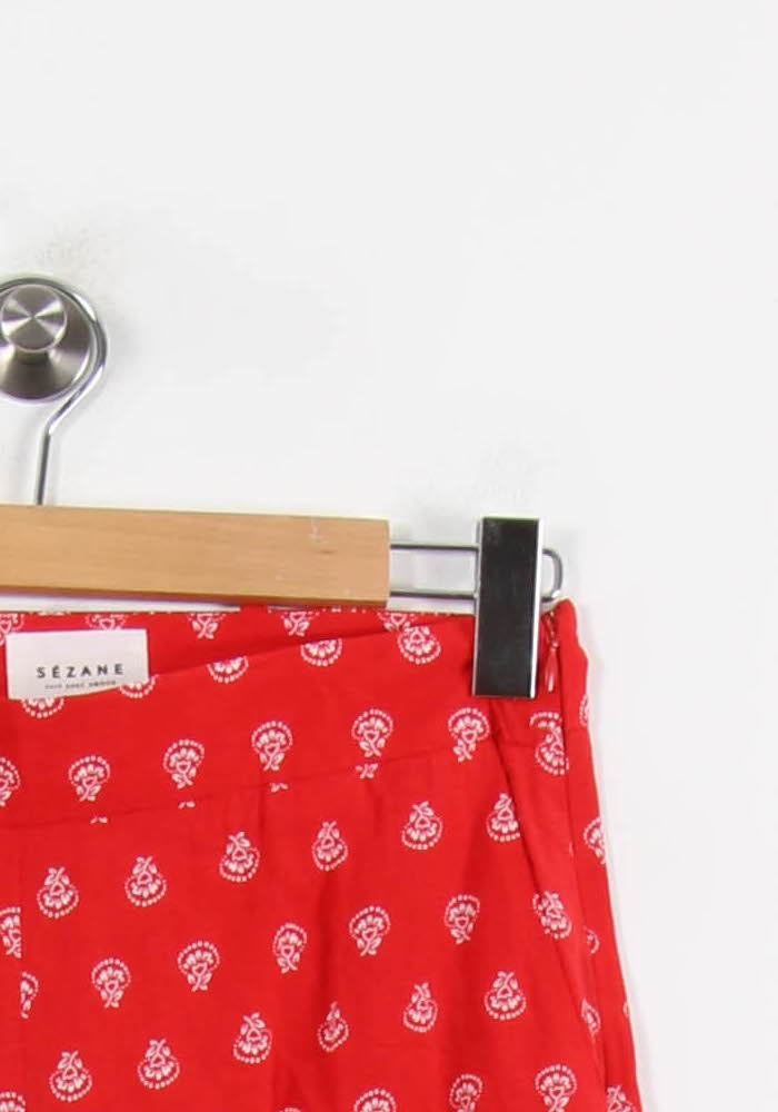 Pantalon Rouge et Blanc - Taille S/36 de la marque Sézane | PARAD69134 - Vendu par Paradigme - Image 3