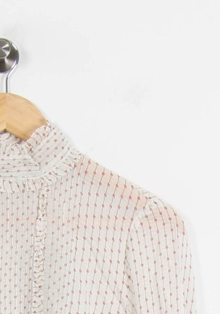 Blouse Blanche et Rouge - Taille M/38 de la marque Vanessa Bruno | PARAD53566 - Vendu par Paradigme - Image 3