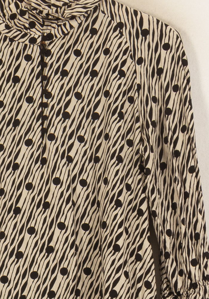 Robe courte Beige et Noire - Taille S/36 de la marque Balzac Paris | PARAD64963 - Vendu par Paradigme - Image 3