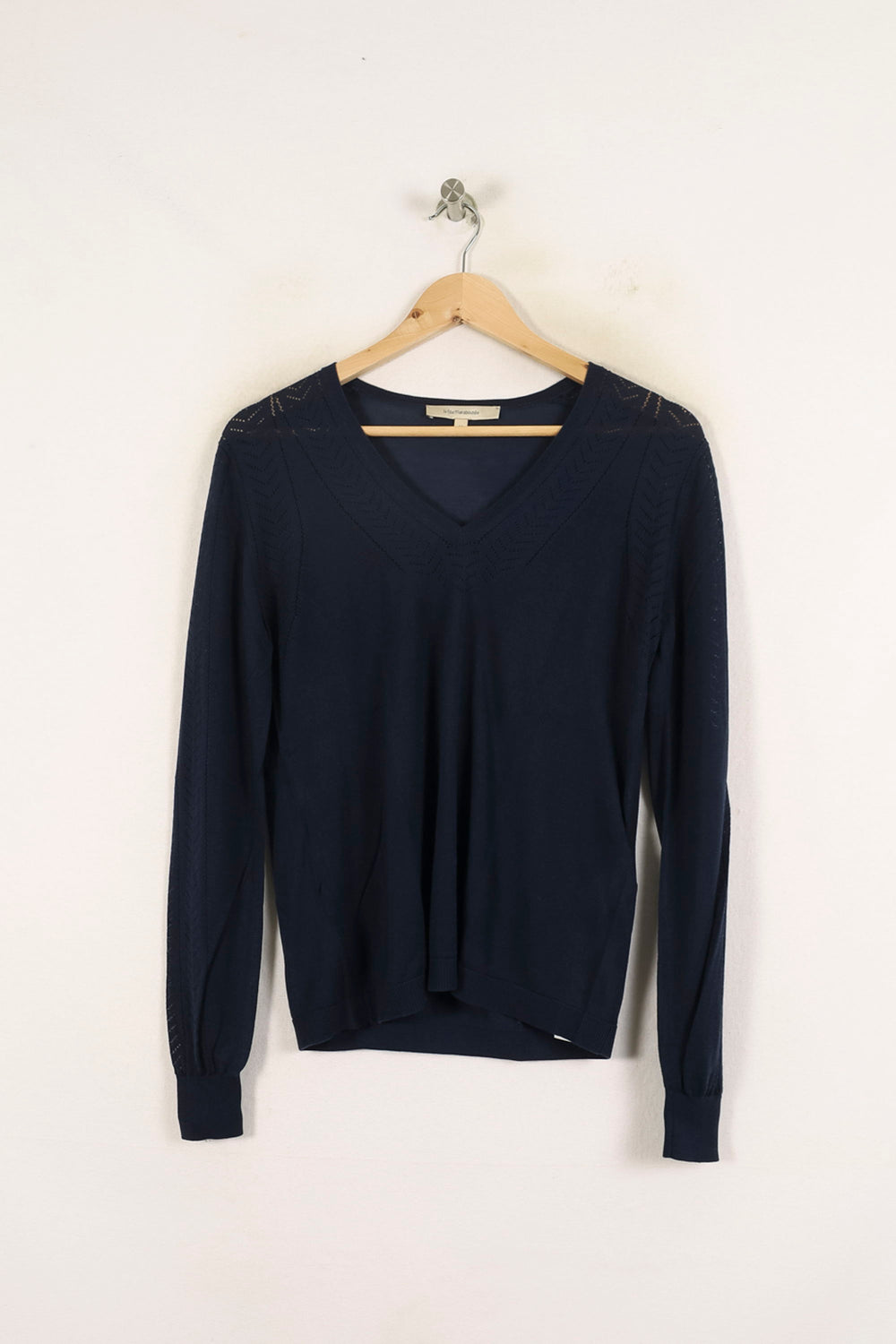 Pull Bleu - Taille M/38 de la marque La Fée Maraboutée | PARAD73166 - Vendu par Paradigme - Image 2