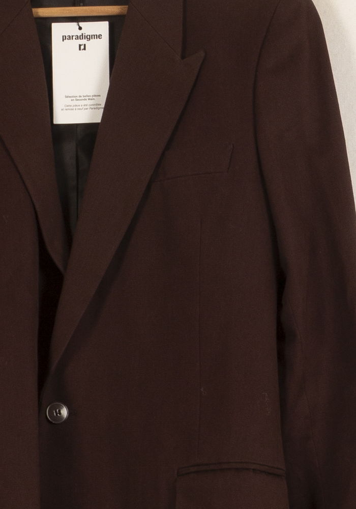 Blazer Bordeaux - Taille S/36 de la marque Agnès b. | PARAD45982 - Vendu par Paradigme - Image 3