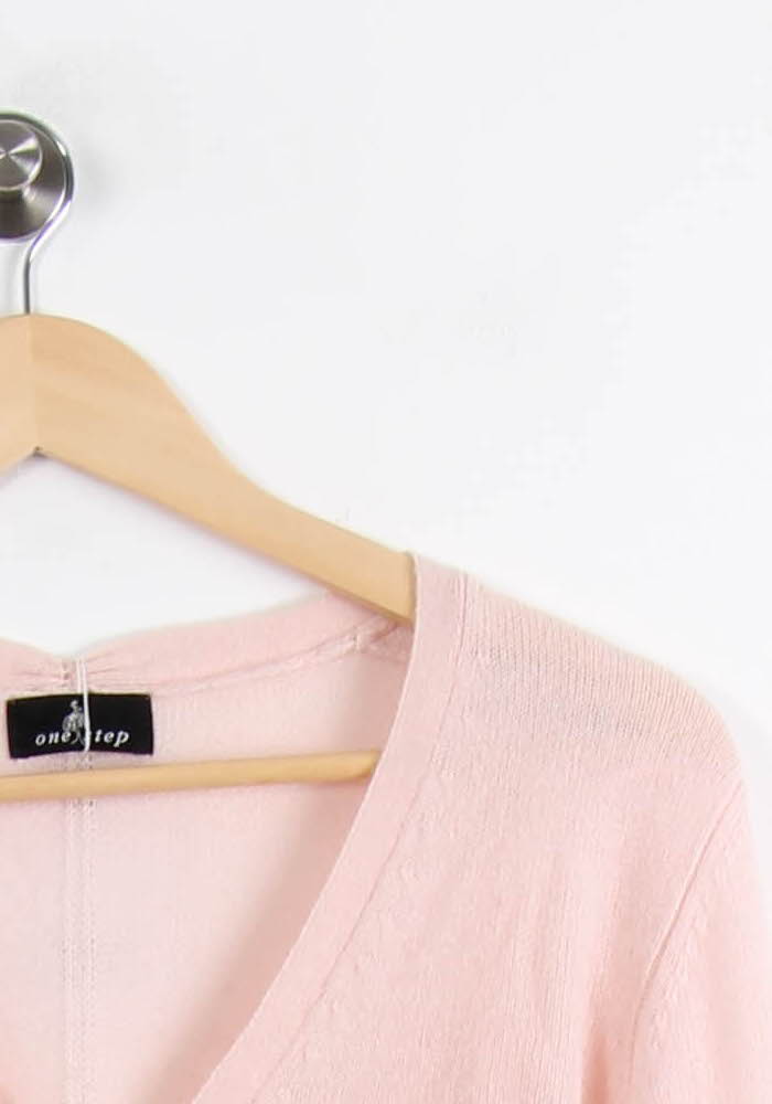 Cardigan Rose - Taille L/40 de la marque One Step | PARAD65072 - Vendu par Paradigme - Image 3