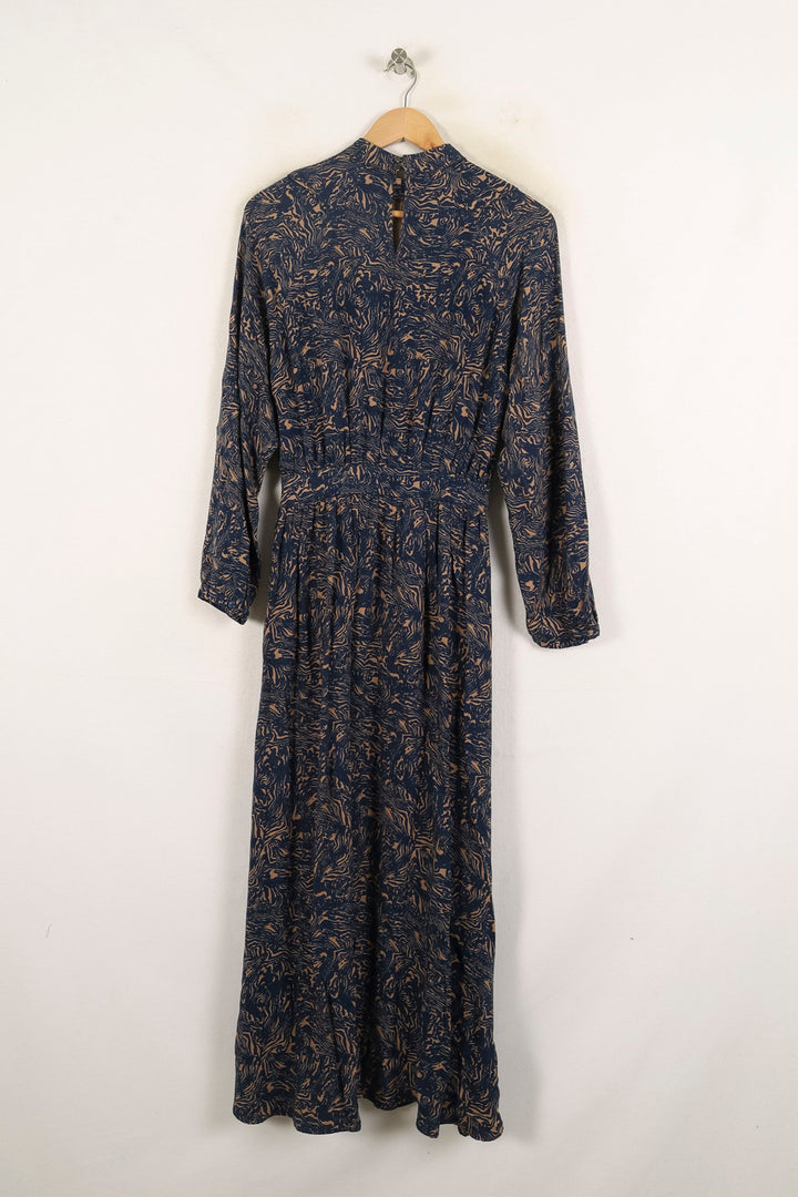 Robe Longue Bleu Marine et Beige - Taille XS/34 de la marque IKKS | PARAD73181 - Vendu par Paradigme - Image 4