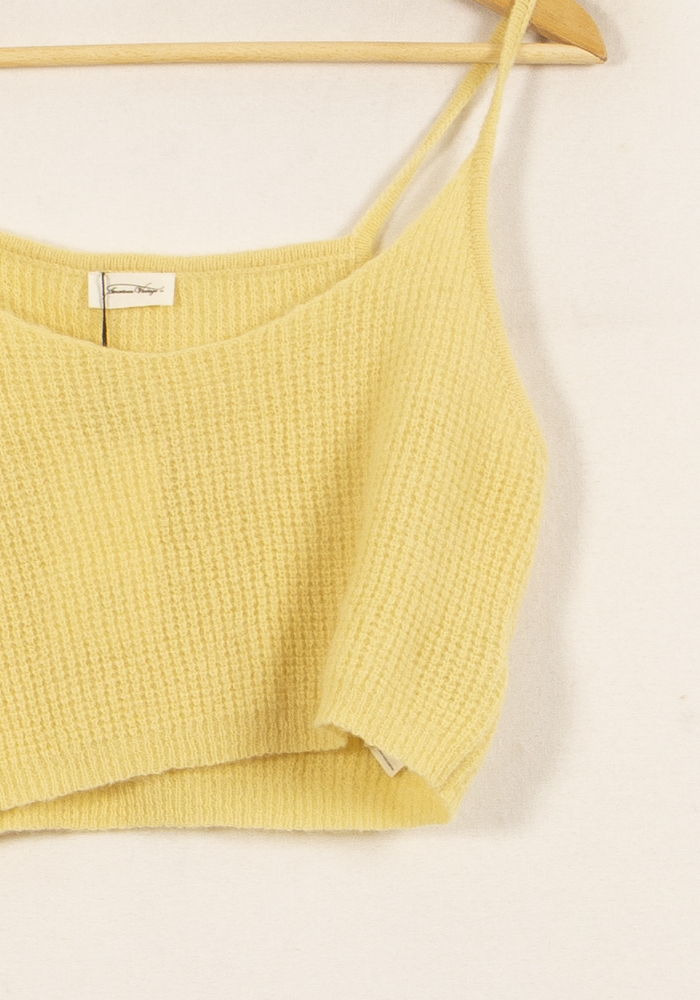 Débardeur Jaune - Taille L/40 de la marque American Vintage | PARAD45933 - Vendu par Paradigme - Image 3