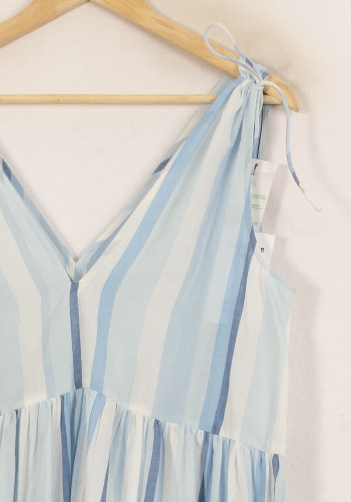 Robe Courte Bleu et Blanc - Taille M/38 de la marque Claudie Pierlot | PARAD63962 - Vendu par Paradigme - Image 3
