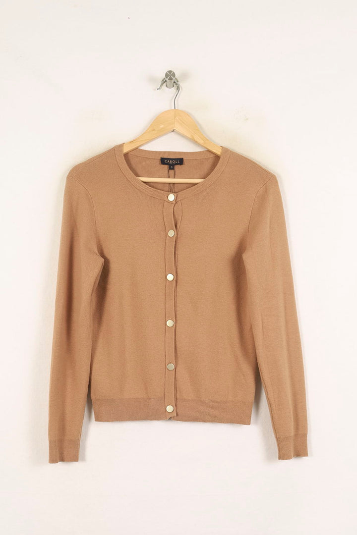 Cardigan Beige - Taille XS/34 de la marque Caroll | PARAD37382 - Vendu par Paradigme - Image 2