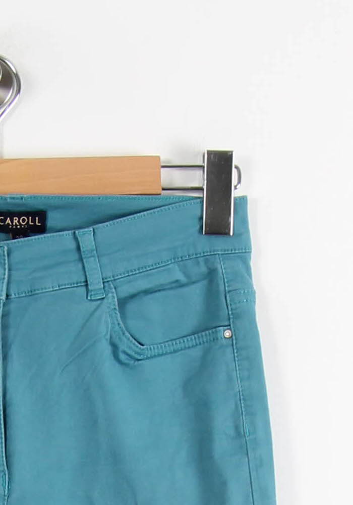 Pantalon Vert - Taille S/36 de la marque Caroll | PARAD66493 - Vendu par Paradigme - Image 3