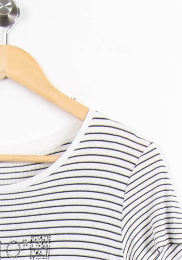 Tee-shirt Blanc et Noir - Taille L/40 de la marque IKKS | PARAD64193 - Vendu par Paradigme - Image 3