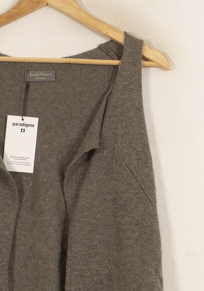 Gilet Gris - Taille S/36 de la marque Zadig&Voltaire | PARAD44628 - Vendu par Paradigme - Image 3