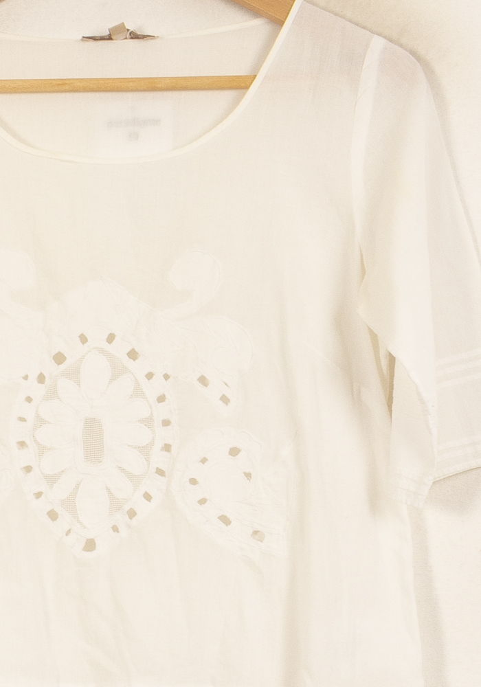 Blouse Blanche - Taille S/36 de la marque Sandro | PARAD63788 - Vendu par Paradigme - Image 3