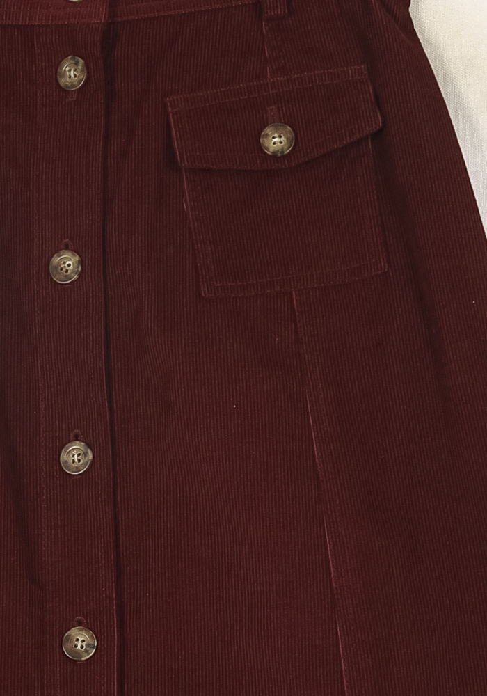 Jupe Longue Bordeaux - Taille S/36 de la marque Ines de la Fressange Paris | PARAD69041 - Vendu par Paradigme - Image 3