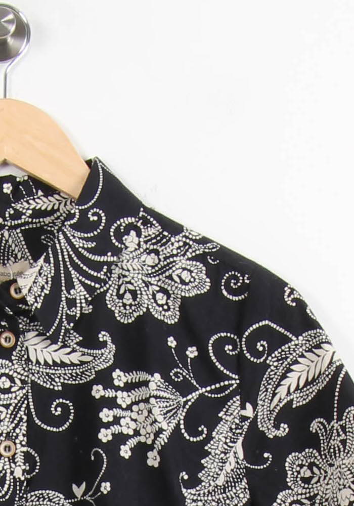 Robe Chemise Noire et Blanche - Taille M/38 de la marque La Fée Maraboutée | PARAD65327 - Vendu par Paradigme - Image 3