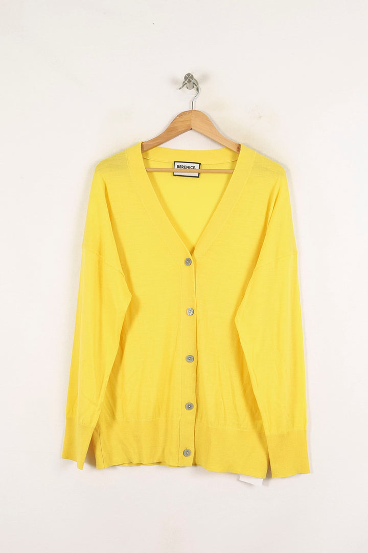 Cardigan Jaune - Taille L/40 de la marque Bérénice | PARAD72712 - Vendu par Paradigme - Image 2