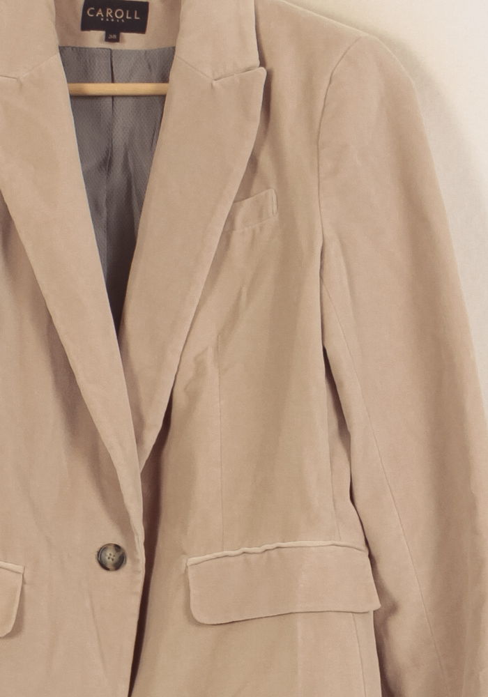 Blazer Beige - Taille M/38 de la marque Caroll | PARAD53529 - Vendu par Paradigme - Image 3