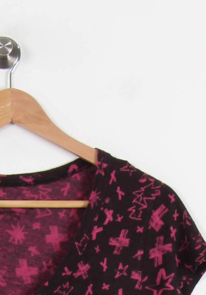 Tee-shirt Noir et Rose - Taille XS/34 de la marque Zadig&Voltaire | PARAD67102 - Vendu par Paradigme - Image 3