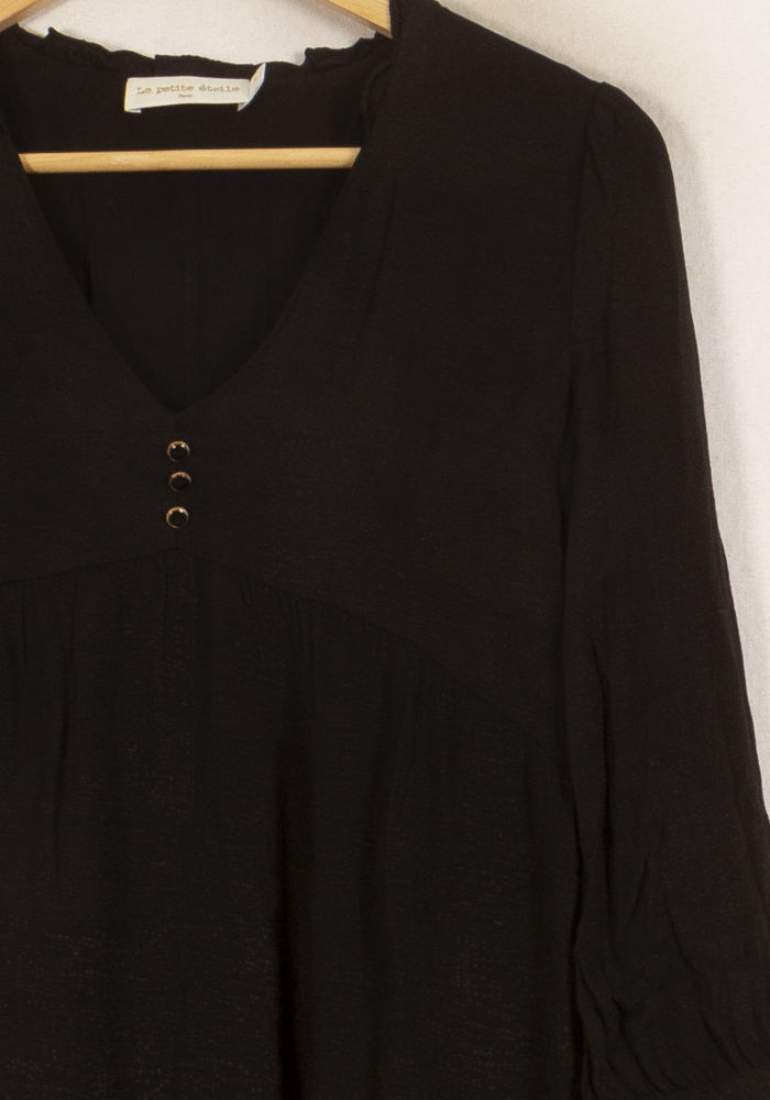 Robe Noire - Taille S/36 de la marque La Petite Etoile | PARAD64962 - Vendu par Paradigme - Image 3