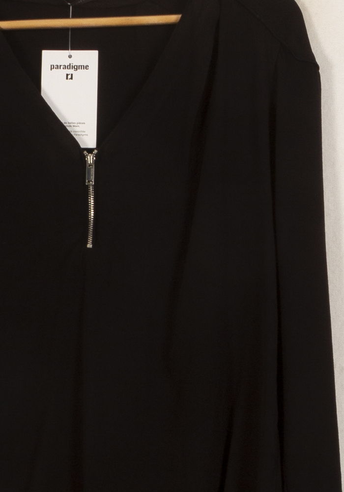 Blouse noire - Taille L/40 de la marque IKKS | PARAD47278 - Vendu par Paradigme - Image 3