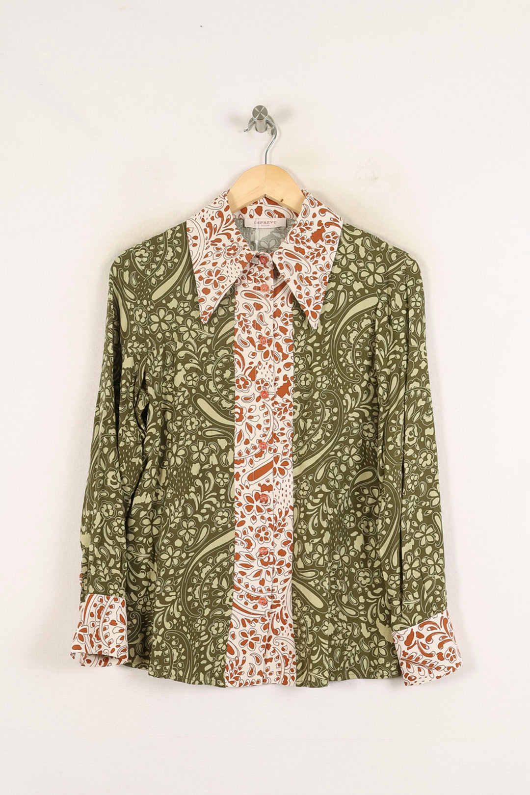 Chemise Verte et Blanche - Taille S/36 de la marque Imprevu | PARAD73208 - Vendu par Paradigme - Image 2