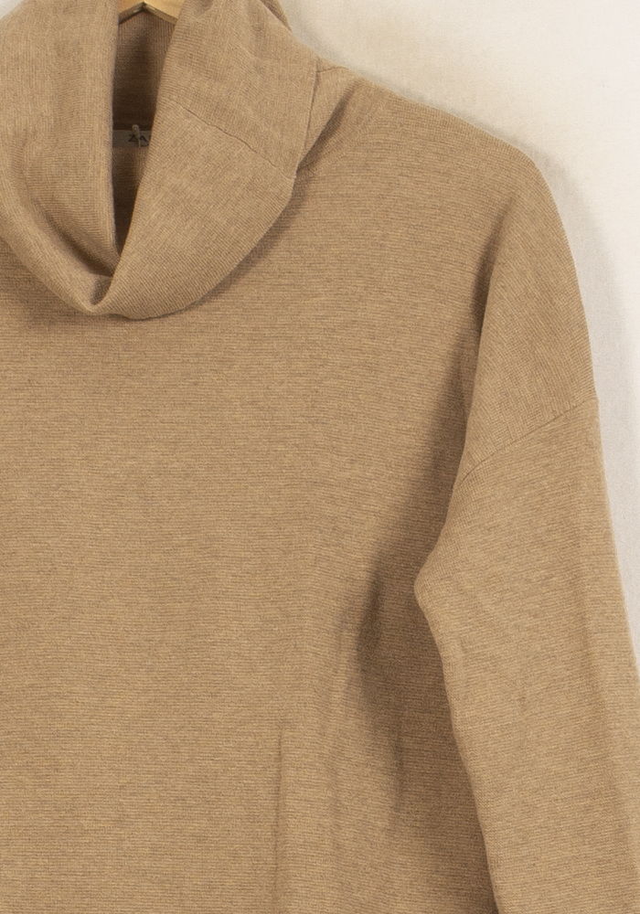 Pull Col Cheminée Beige - Taille S/36 de la marque ZAPA | PARAD64167 - Vendu par Paradigme - Image 3