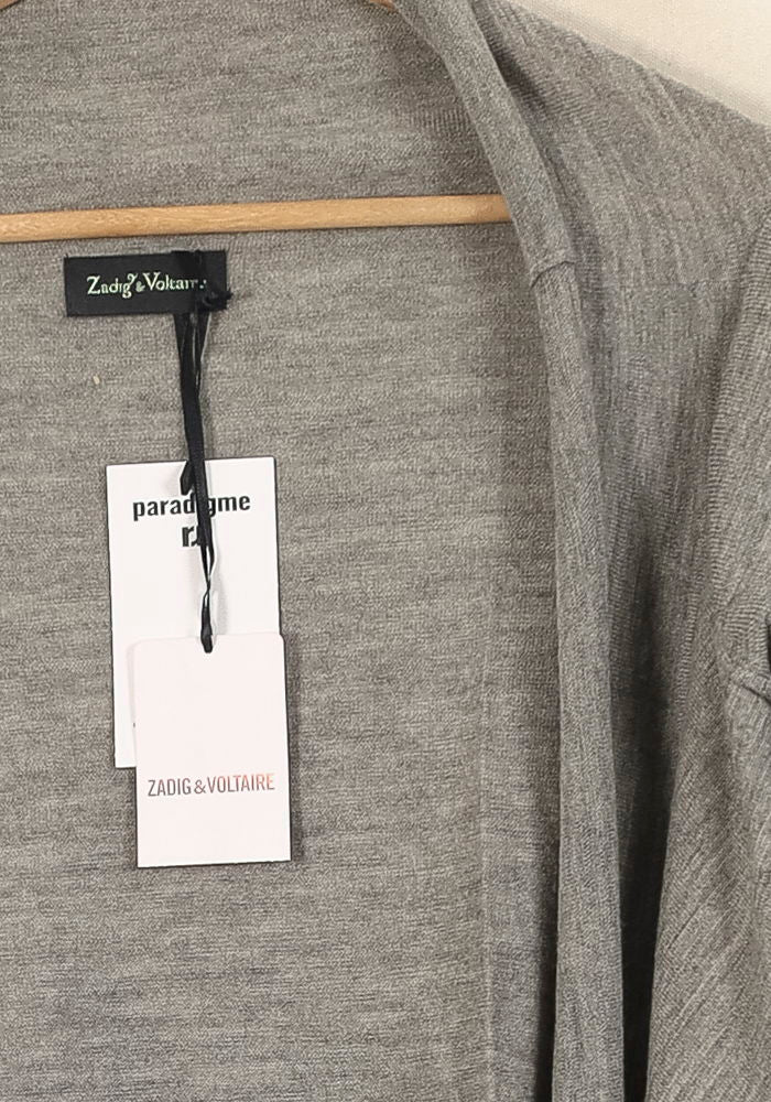 Cardigan Gris - Taille S/36 de la marque Zadig&Voltaire | PARAD46387 - Vendu par Paradigme - Image 3