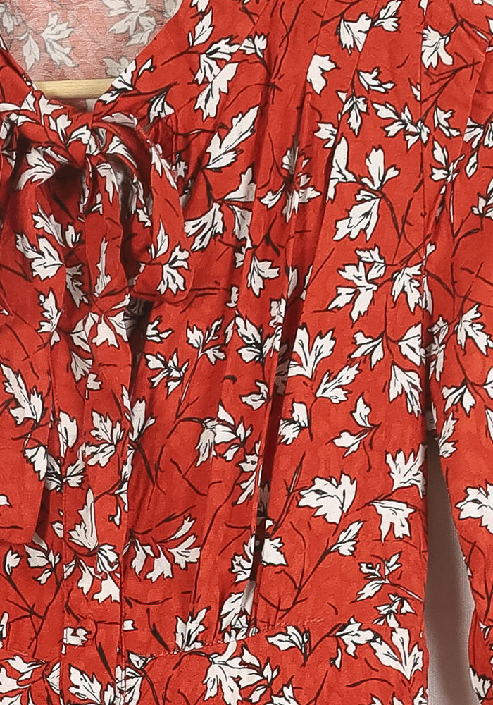 Robe Courte Rouge et Blanche - Taille S/36 de la marque Suncoo | PARAD50467 - Vendu par Paradigme - Image 3