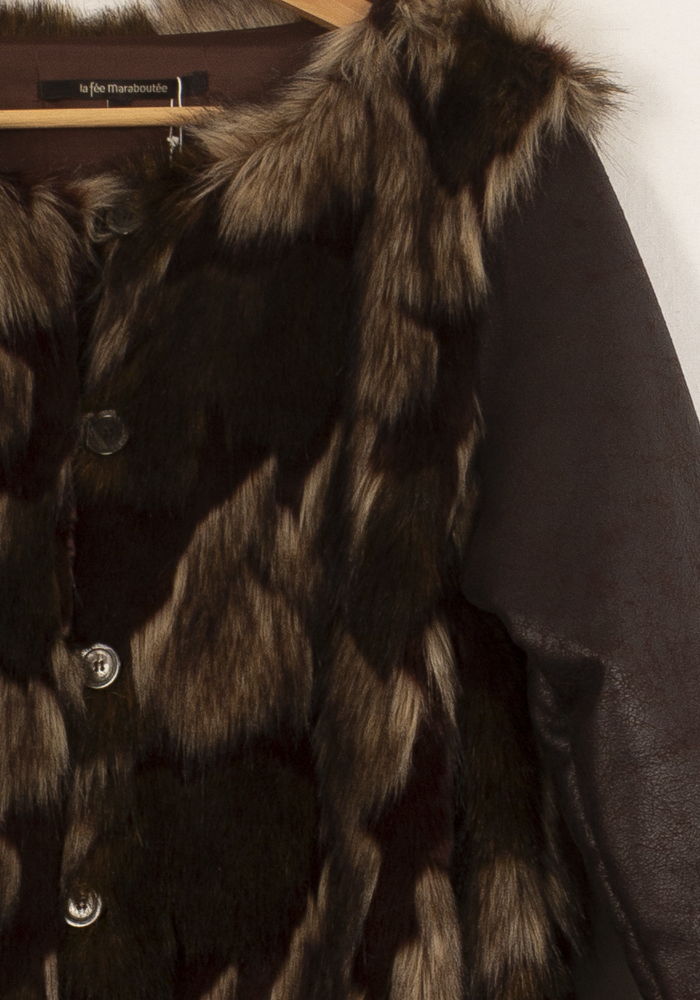 Manteau Long Marron - Taille XXL/44 de la marque La Fée Maraboutée | PARAD64947 - Vendu par Paradigme - Image 3