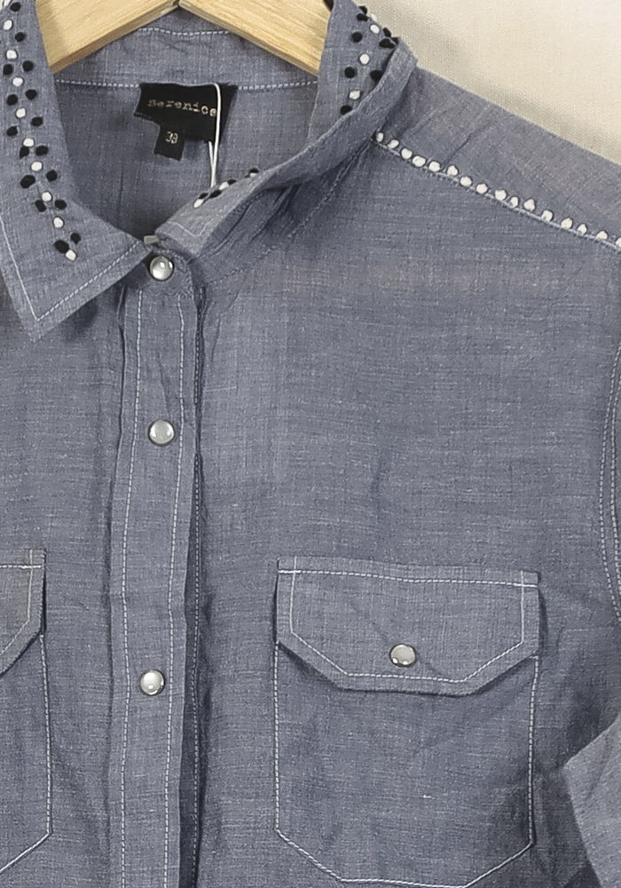 Chemise Bleue - Taille M/38 de la marque Bérénice | PARAD67564 - Vendu par Paradigme - Image 3
