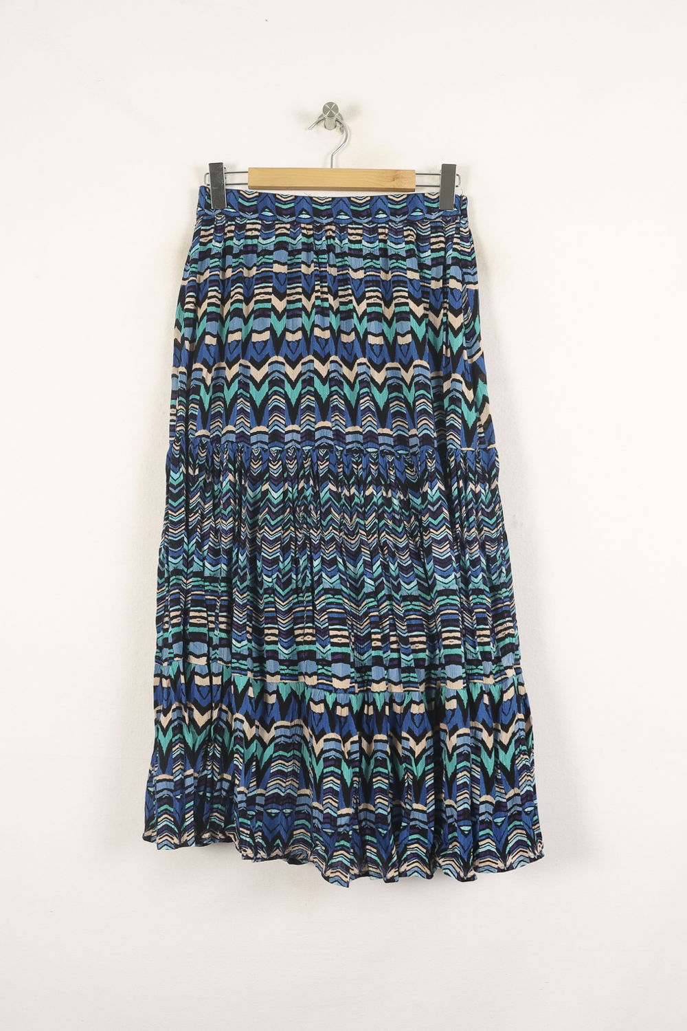Jupe Longue Bleue et Verte - Taille M/38 de la marque Derhy | PARAD56357 - Vendu par Paradigme - Image 2
