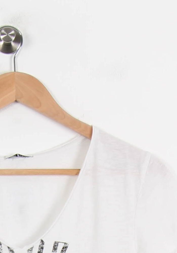 Tee-shirt Blanc - Taille XS/34 de la marque IKKS | PARAD63621 - Vendu par Paradigme - Image 3