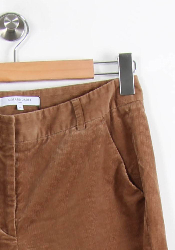 Pantalon En Velours Marron - Taille M/38 de la marque Gerard Darel | PARAD37299 - Vendu par Paradigme - Image 3