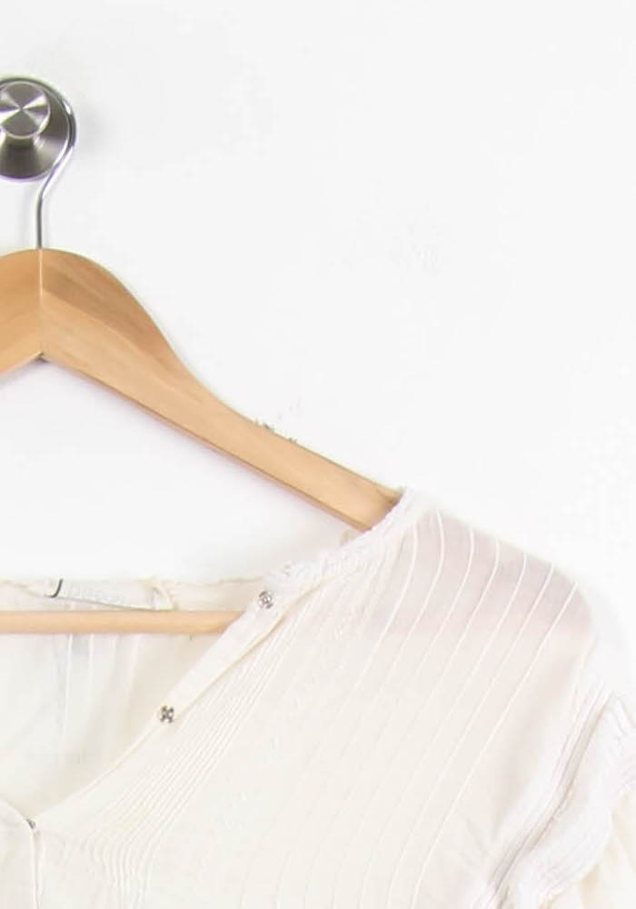 Blouse Blanche - Taille XS/34 de la marque ba&sh | PARAD44934 - Vendu par Paradigme - Image 3