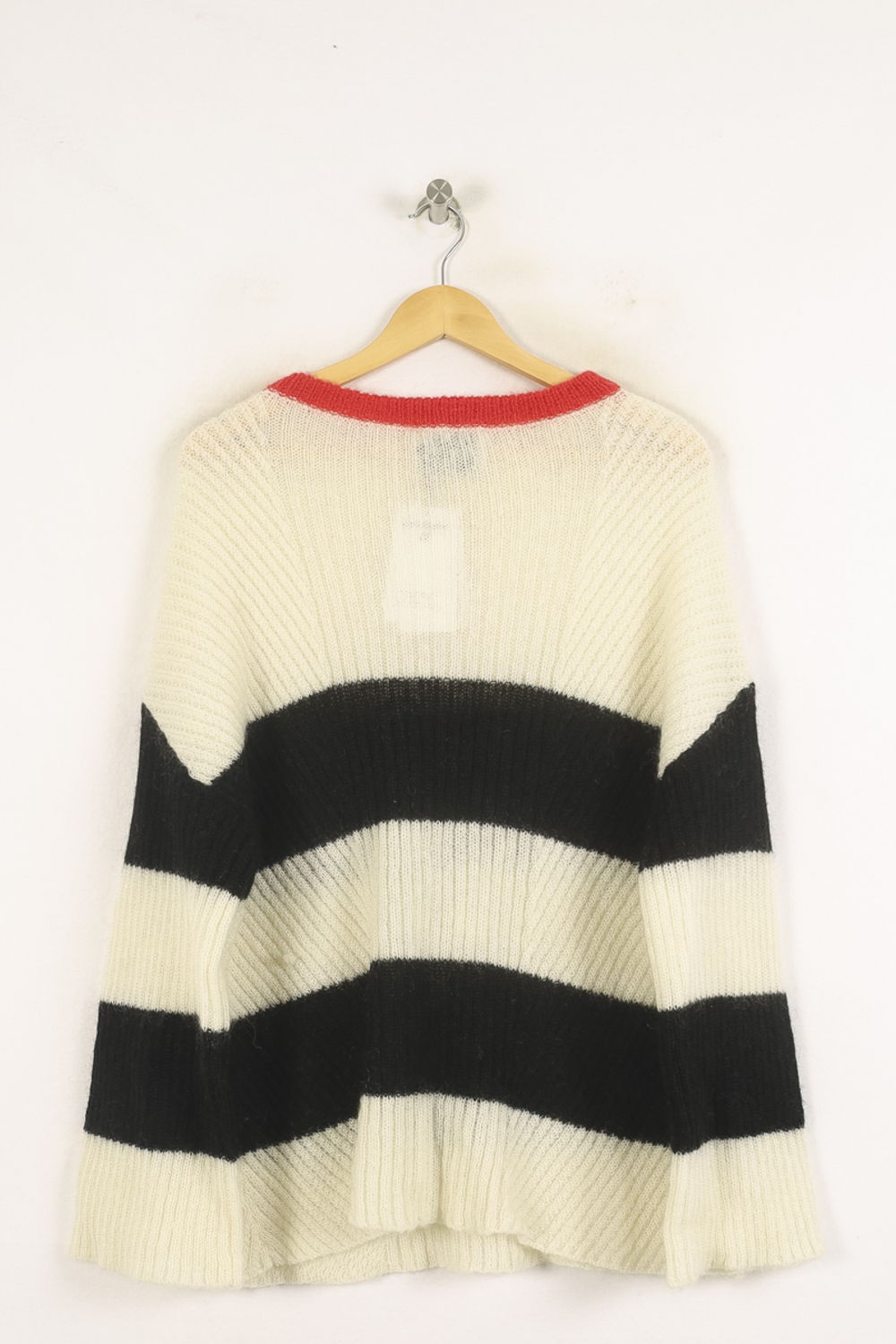 Pull Rayé Blanc et Noir - Taille S/36 de la marque Bérénice | PARAD73270 - Vendu par Paradigme - Image 4