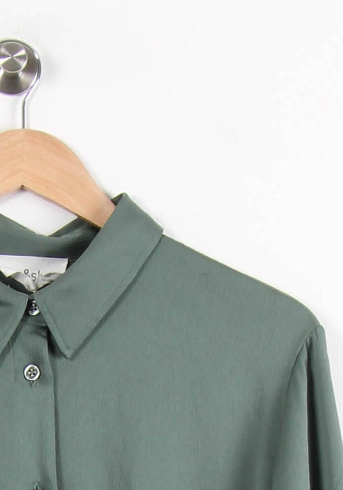 Robe Chemise Verte - Taille M/38 de la marque ba&sh | PARAD44960 - Vendu par Paradigme - Image 3
