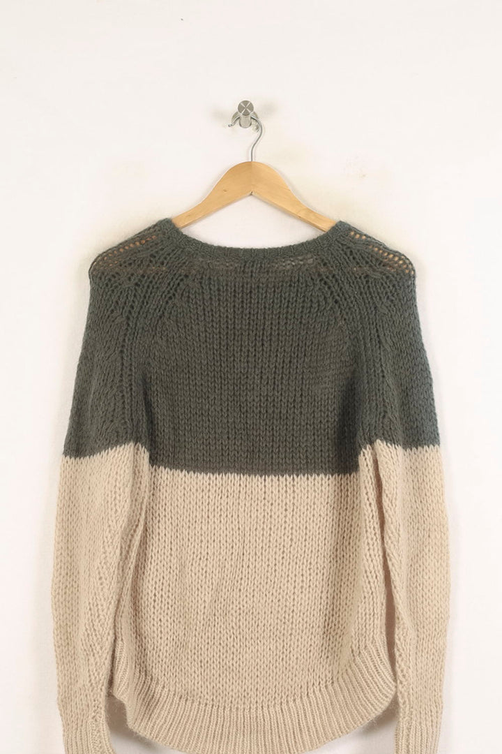 Pull Vert et Beige - Taille S/36 de la marque Bérénice | PARAD73291 - Vendu par Paradigme - Image 4