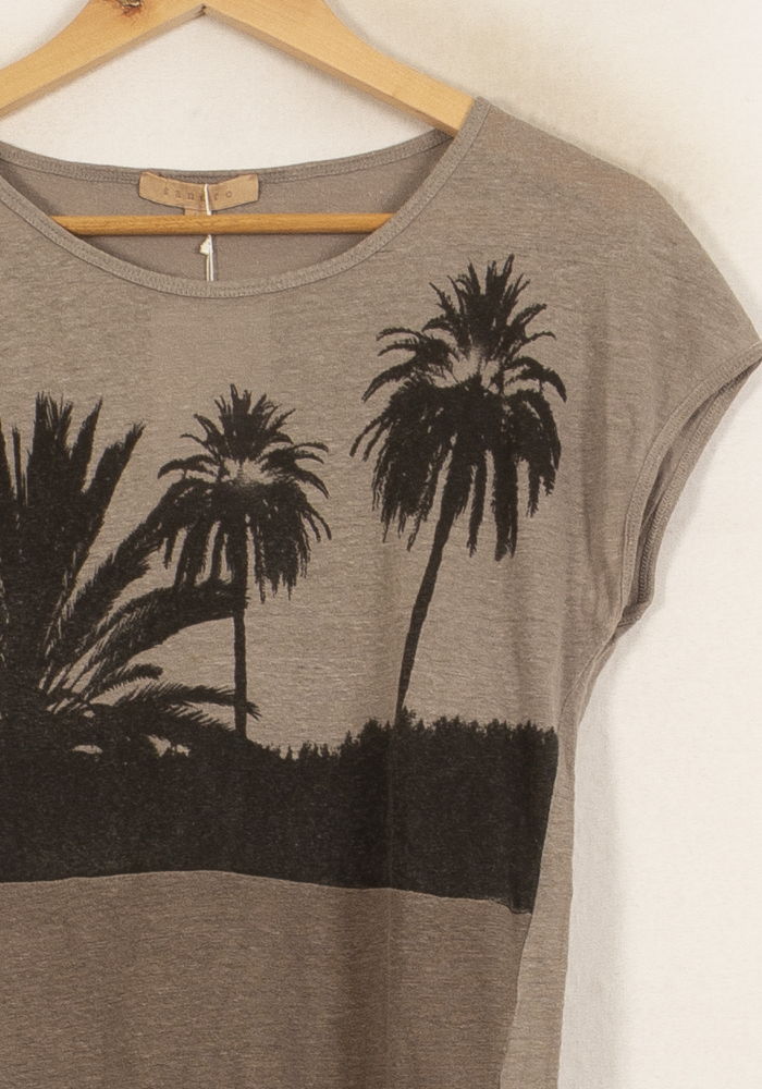 Tee-shirt Marron et Noir - Taille S/36 de la marque Sandro | PARAD65101 - Vendu par Paradigme - Image 3