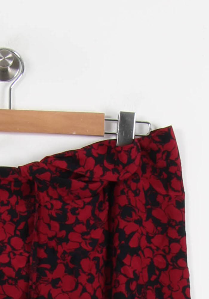 Jupe Portefeuille Rouge et Noir - Taille M/38 de la marque Zadig&Voltaire | PARAD62353 - Vendu par Paradigme - Image 3