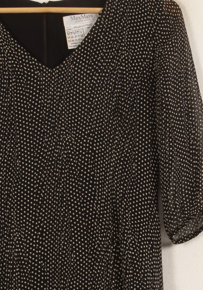 Robe Noire et Blanche - Taille M/38 de la marque Max Mara | PARAD63309 - Vendu par Paradigme - Image 3