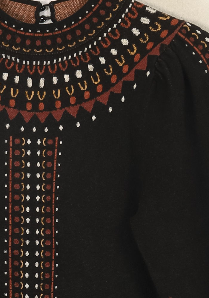 Robe Noire et Rouge - Taille S/36 de la marque Sézane | PARAD67655 - Vendu par Paradigme - Image 3